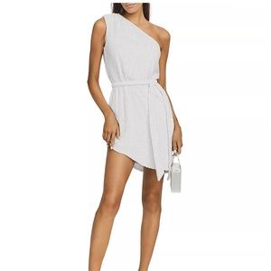NWOT Retrofete Ella Sequin Dress in Moonglow White